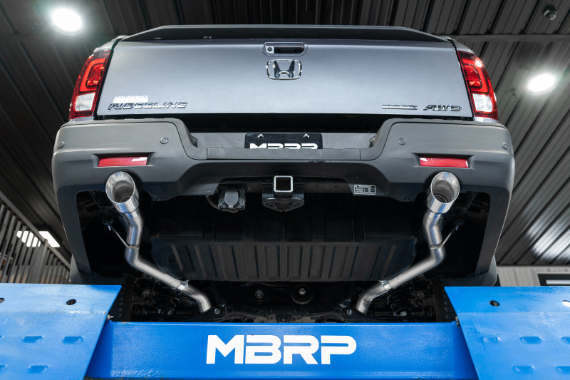 MBRP 21-22 Honda Ridgeline T304 Stainless Steel 2.5in Cat-Back - Dual Split Rear Exit - DTX Performance