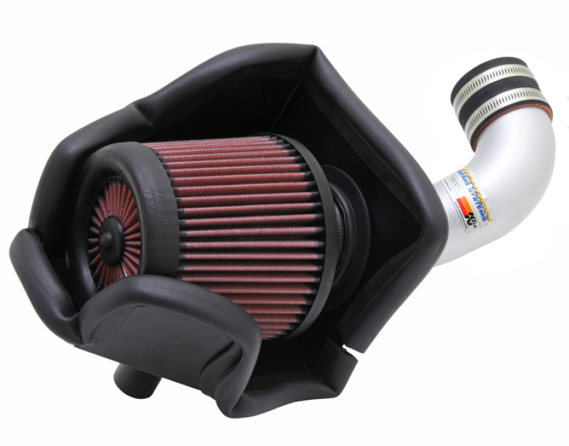 K&N 11 Honda CR-Z 1.5L L4 Silver Typhoon Short Ram Intake - DTX Performance