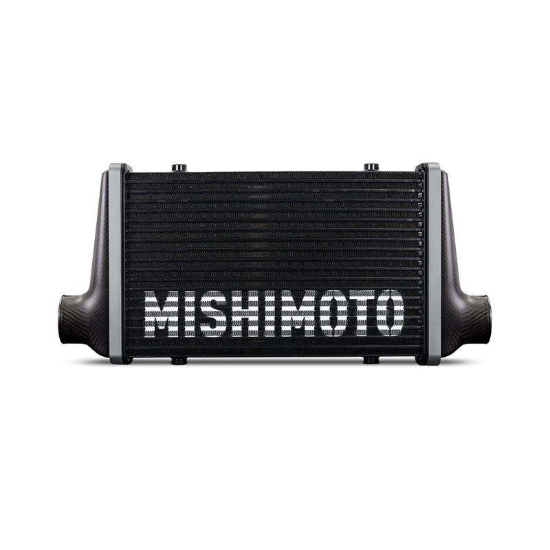 Mishimoto Universal Carbon Fiber Intercooler - Matte Tanks - 450mm Gold Core - S-Flow - C V-Band - DTX Performance