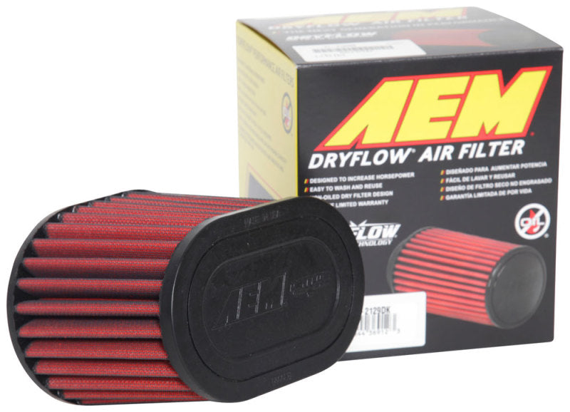 AEM 2.75in Flange 6in x 4.5in Base 6in x 3.8125in Top 5in Height DryFlow Air Filter - DTX Performance