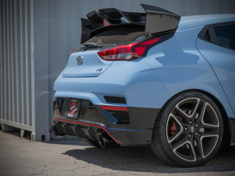 aFe 21-22 Hyundai Veloster N L4-2.0L Takeda 3in 304 SS Axle-Back Exhaust System w/ Black Tip - DTX Performance