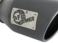 Load image into Gallery viewer, aFe MACH Force-Xp 3in 304 SS Metallic Black Exhaust Tip 3in In x 4-1/2in Out x 9in L Bolt-On Left - DTX Performance