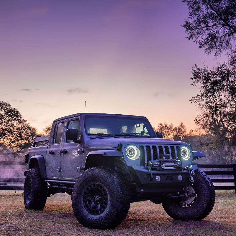 Oracle Jeep JL/Gladiator JT Oculus Switchback Bi-LED Projector Headlights - Amber/White Switchback - DTX Performance