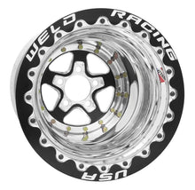 Load image into Gallery viewer, Weld Alumastar 2.0 15x10 / 5x4.5 BP / 4in. BS Polished Wheel - Black Double Bead Lock MT - DTX Performance