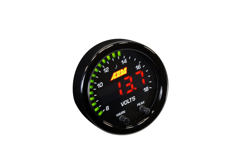 AEM X-Series 8-18V Volt Gauge - DTX Performance