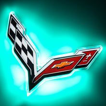 Load image into Gallery viewer, Oracle Corvette C7 Rear Illuminated Emblem - Aqua - DTX Performance