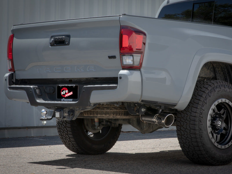 aFe 16-22 Toyota Tacoma Apollo GT Series 2.5in. - 3in. 409 SS Cat-Back Exhaust System w/ Black Tip - DTX Performance