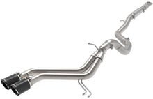 Load image into Gallery viewer, aFe Takeda 2-1/2in to 3in  SS-304 Cat-Back Exhaust w/ C/F Tips 13-17 Hyundai Veloster L4-1.6L - DTX Performance