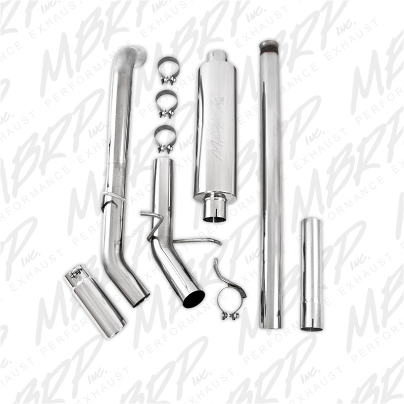 MBRP 14 Chevy/GMC 1500 Silverado/Sierra 4.3L V6/5.3L V8 Single Side Exit T409 3in Cat Back Exhaust - DTX Performance