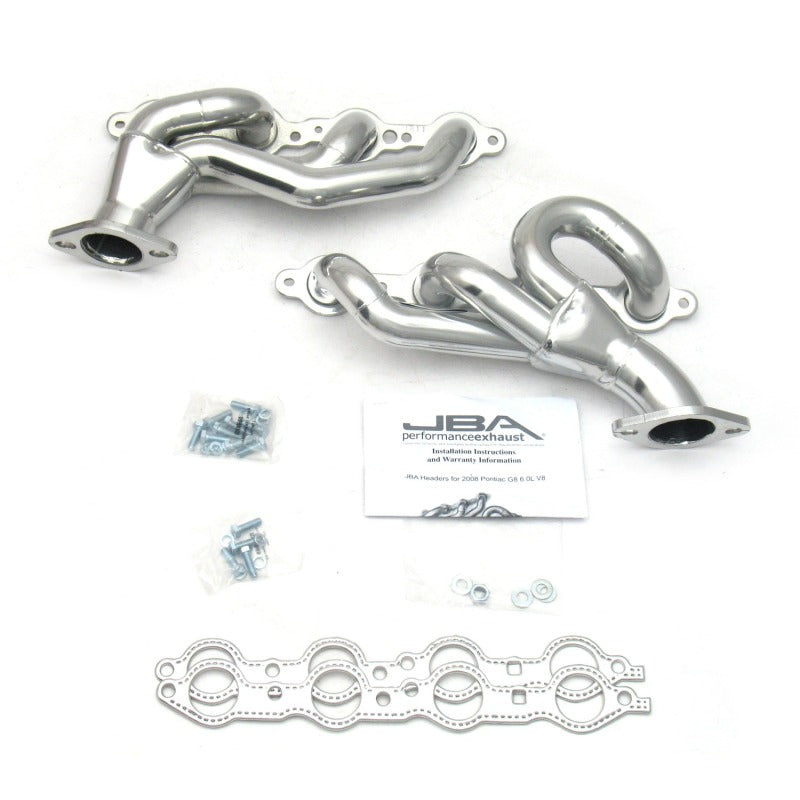 JBA 08-09 Pontiac G8 6.0/6.2L LS 1-3/4in Primary Silver Ctd Cat4Ward Header - DTX Performance