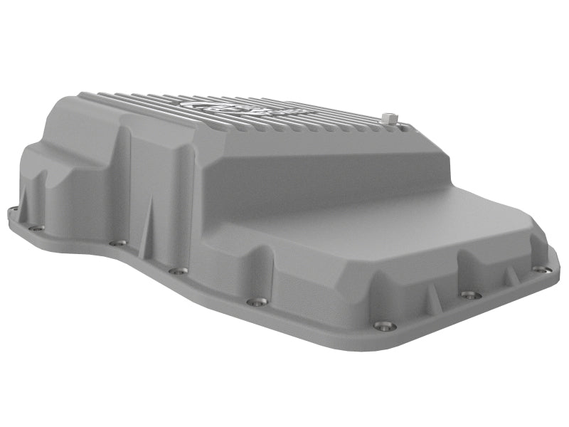 aFe Transmission Pan Raw w/ Machined Fins 13-19 Dodge Diesel Trucks L6-6.7L (td) - DTX Performance