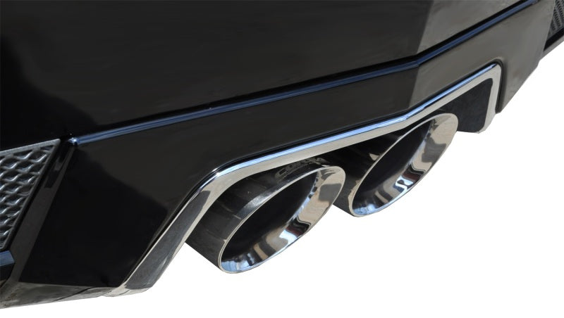 Corsa 11-13 Cadillac CTS Coupe V 6.2L V8 Polished Sport Axle-Back Exhaust - DTX Performance