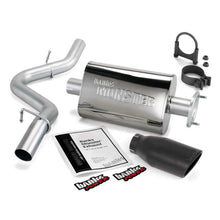 Load image into Gallery viewer, Banks Power 04-06 Jeep 4.0L Wrangler Monster Exhaust System - SS Single Exhaust w/ Black Tip - DTX Performance