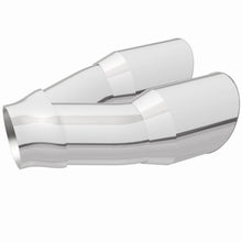 Load image into Gallery viewer, MagnaFlow Double Wall 3in Dual Round Polished Tip 2.25in Inlet - DTX Performance