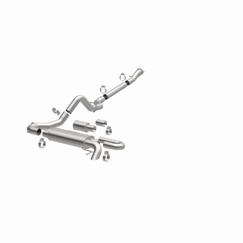 MagnaFlow 2021 Ford Bronco Overland Series Cat-Back Exhaust w/ Single Straight Driver Exit- No Tip - DTX Performance