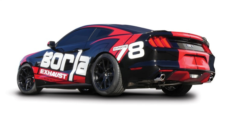 Borla Atak S Rear Section 15-17 Ford Mustang GT 5.0L V8 MT/AT 2.5in pipe 4in tip - DTX Performance