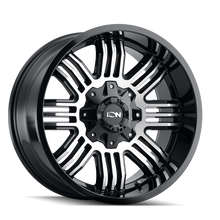 Load image into Gallery viewer, ION Type 144 20x10 / 5x127 BP / -19mm Offset / 87.1mm Hub Black/Machined Wheel - DTX Performance