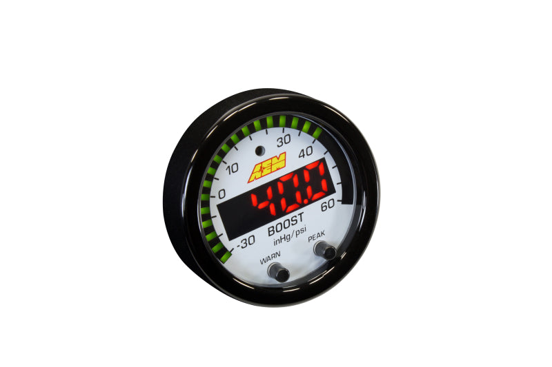 AEM X-Series Boost Pressure -30inHg 60psi Gauge Kit - DTX Performance