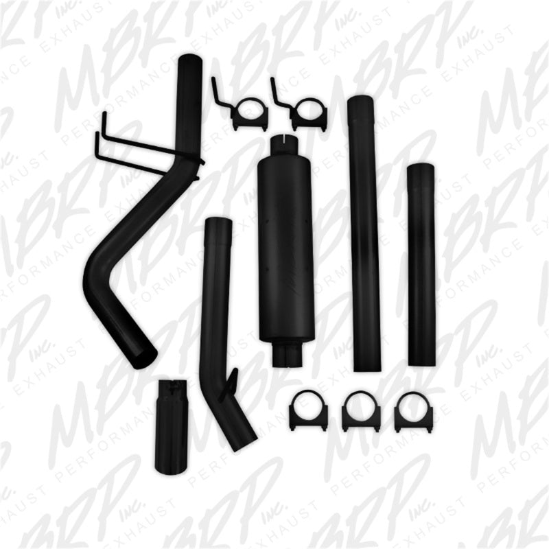 MBRP 09-14 Dodge Ram 1500 5.7L Cat-Back Single Side AL - Black - DTX Performance