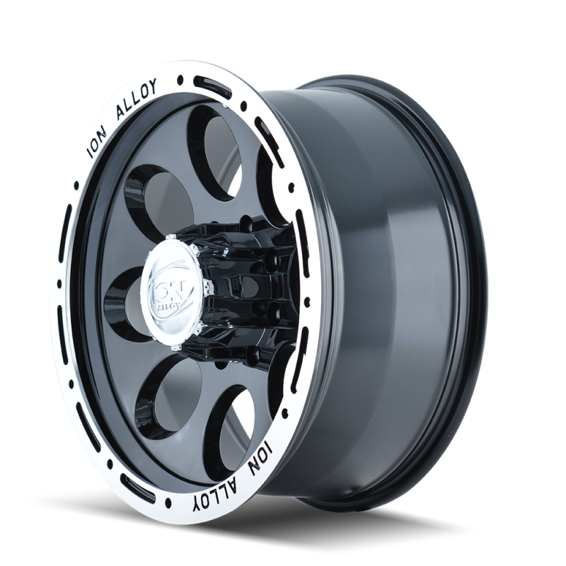 ION Type 174 17x9 / 8x165.1 BP / 0mm Offset / 130.8mm Hub Black/Machined Wheel - DTX Performance