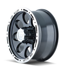 Load image into Gallery viewer, ION Type 174 17x9 / 5x114.3 BP / 0mm Offset / 83.82mm Hub Black/Machined Wheel - DTX Performance