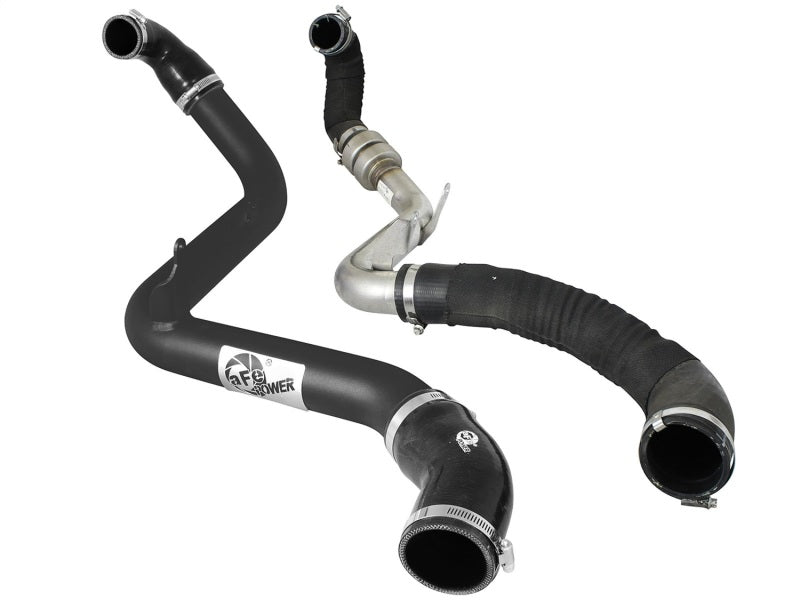 aFe Bladerunner 2.5in Intercooler Hot Side Tubes, 13-14 Ford Focus ST 2.0L (t) *Black* - DTX Performance