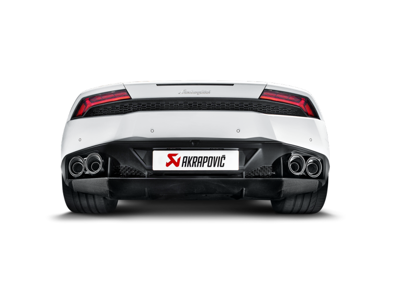 Akrapovic 16-16 Lamborghini Huracan LP 580-2 Coupe/Spyder Slip-On Line (Titanium) w/ Carbon Tips - DTX Performance