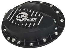 Load image into Gallery viewer, aFe Power Pro Series Rear Differential Cover Black w/Machined Fins 16-17 Nissan Titan XD(AAM 9.5-14) - DTX Performance