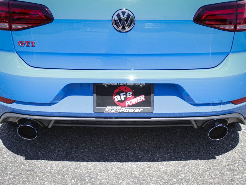 aFe 18-20 VW GTI (MK7.5) 2.0L MACH Force-Xp 3in to 2.5in 304 SS Axle-Back Exhaust System-Black Tips - DTX Performance