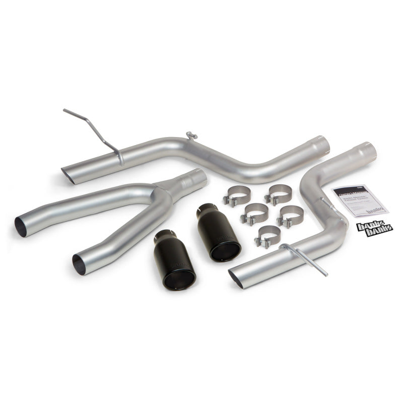 Banks Power 14 Jeep Grand Cherokee 3.0L Diesel Monster Exhaust Sys - SS Single Exhaust w/ Black Tip - DTX Performance