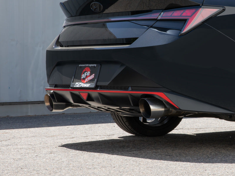 aFe Takeda 22-23 Hyundai Elantra N L4-2.0L (t) 3in 304 SS Axle-Back Exhaust w/ Polished Tips - DTX Performance