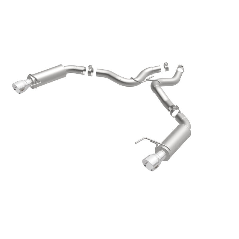 MagnaFlow Axle Back, SS, 3in, Competition, Dual Split Polished 4.5in Tip 2015 Ford Mustang GT V8 5.0 - DTX Performance