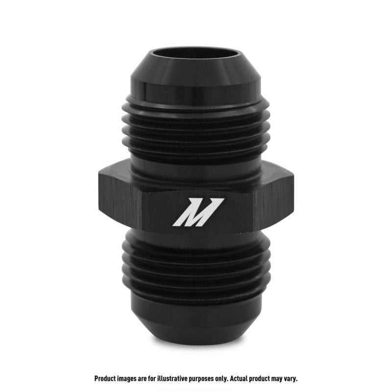 Mishimoto Aluminum -4AN Union Fitting - Black - DTX Performance