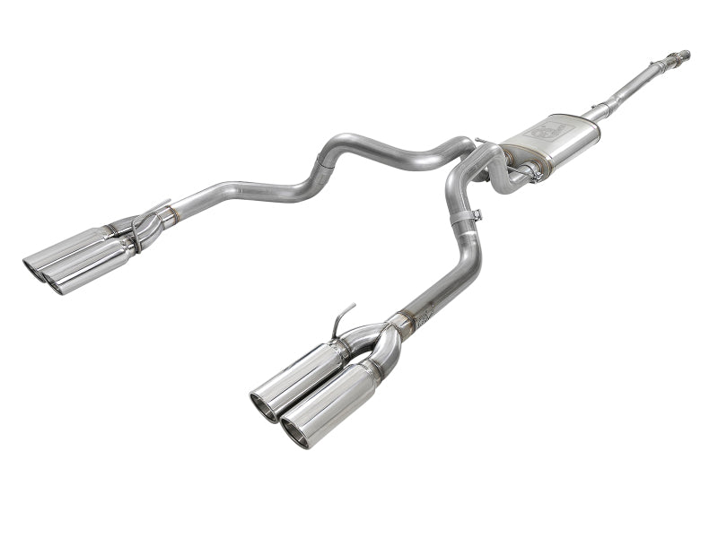 aFe Vulcan Series 3in 304SS Exhaust Cat-Back Exh w/ Pol Tips 2019 GM Silverado / Sierra 1500 V8-5.3L - DTX Performance