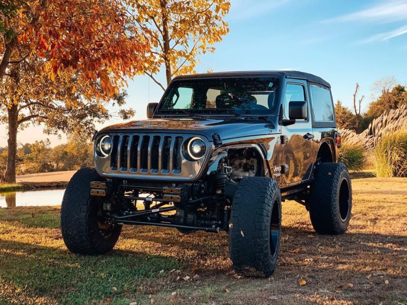 Oracle Oculus Bi-LED Projector Headlights for Jeep JL/Gladiator JT - Matte Black - 5500K - DTX Performance