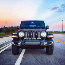 Load image into Gallery viewer, Oracle Jeep JL/Gladiator JT Oculus Switchback Bi-LED Projector Headlights - Amber/White Switchback - DTX Performance