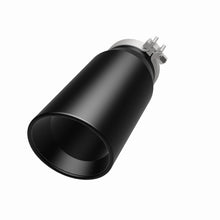 Load image into Gallery viewer, MagnaFlow Tip Stainless Black Coated Single Double Round Single Outlet 5in Dia 4in Inlet 13in L - DTX Performance