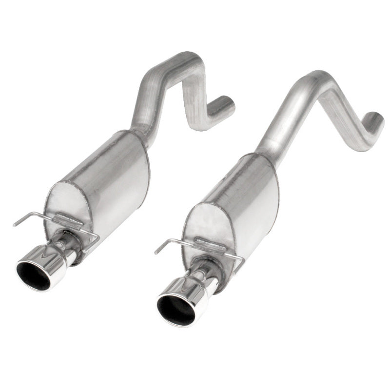 Stainless Works 2006-13 Corvette C6ZO6/ZR1 3in Axleback Chambered Mufflers Dual 4in Rolled Edge Tips - DTX Performance