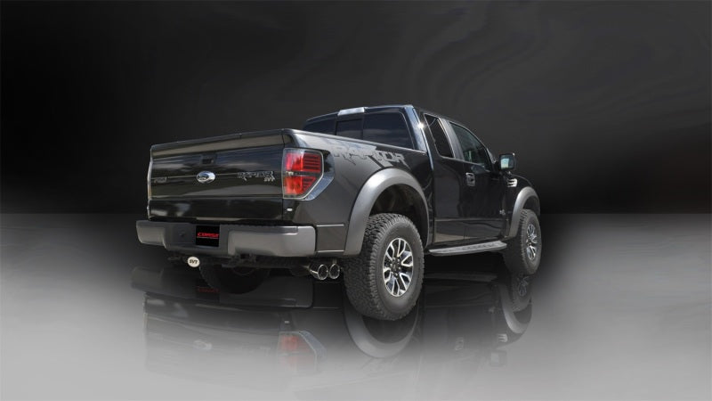 Corsa 11-13 Ford F-150 Raptor 6.2L V8 133in Wheelbase Polished Xtreme Cat-Back Exhaust - DTX Performance