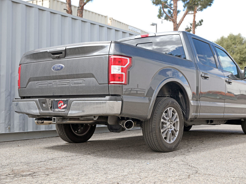 aFe Gemini XV 3in 304 SS Cat-Back Exhaust 15-20 Ford F-150 V6 2.7L/3.5 w/ Polished Tips - DTX Performance