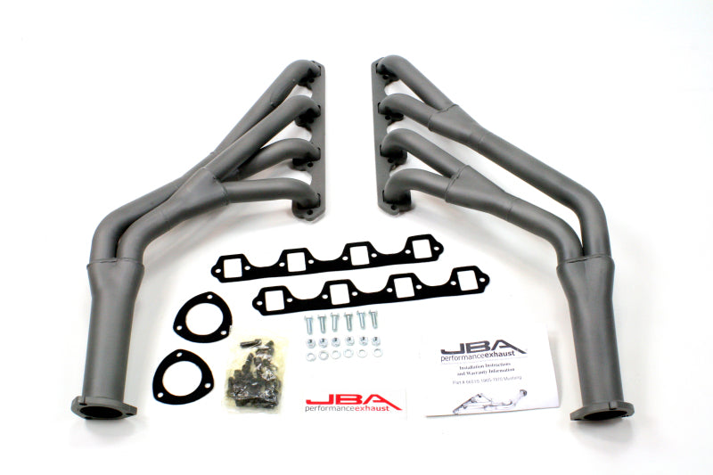 JBA 65-70 Ford Mustang 260-302 SBF 1-1/2in-1-3/4in Primary Ti Ctd Tri Y Header - DTX Performance