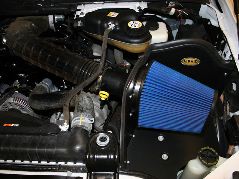 Airaid 05-07 Ford F-250/350 6.8L V-10 CAD Intake System w/o Tube (Dry / Blue Media) - DTX Performance