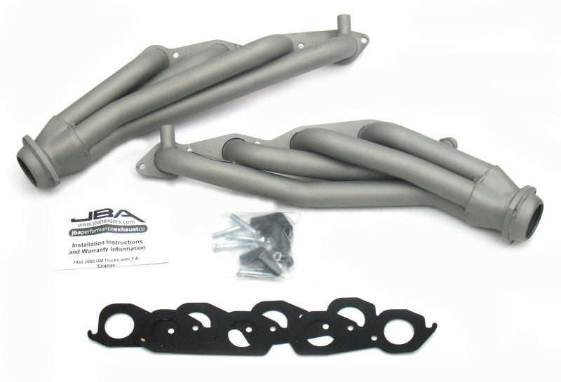 JBA 96-00 GM Truck 7.4L Voretc w/EGR & A.I.R. 1-3/4in Primary Ti Ctd Cat4Ward Header - DTX Performance