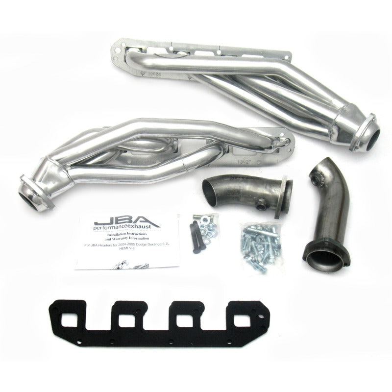 JBA 04-08 Dodge Durango 5.7L HEMI 1-5/8in Primary Silver Ctd Cat4Ward Header - DTX Performance