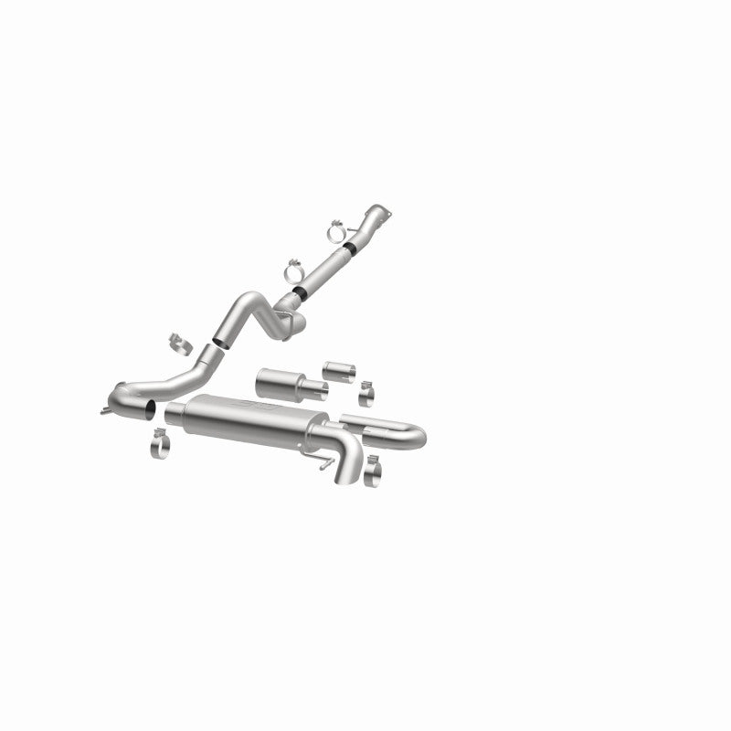 MagnaFlow 2021 Ford Bronco Overland Series Cat-Back Exhaust w/ Single Straight Driver Exit- No Tip - DTX Performance