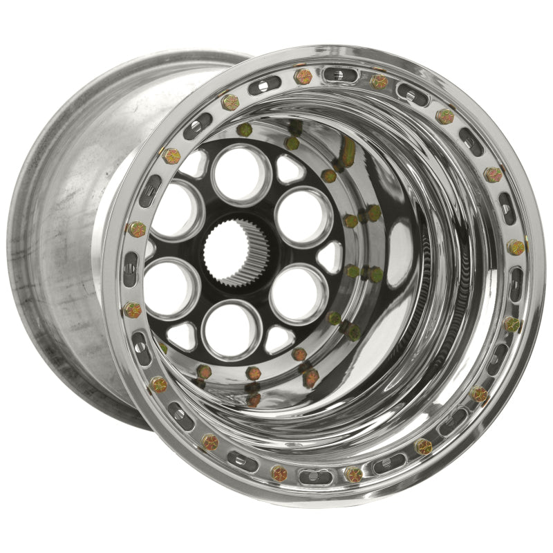 Weld Magnum Sprint 15x15 / 42-Spline / 6in. BS Black Wheel - Beadlock / No Cover - DTX Performance