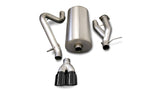 Corsa 03-06 Hummer H2 6.0L V8 Black Sport 3in Single Rear Twin 4in Tips Cat-Back Exhaust