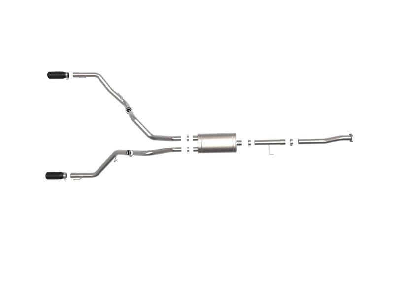 aFe Vulcan Series 3in 304SS Cat-Back w/ Black Tips 15-20 Ford F-150 V6 2.7L/35L(tt) / V8 5.0L - DTX Performance