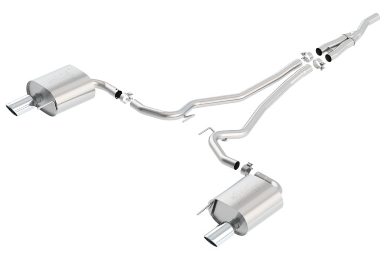 Borla Atak Cat Back 15-17 Ford Mustang 2.3L EcoBoost MT/AT 2.25in pipe 4in tip - DTX Performance