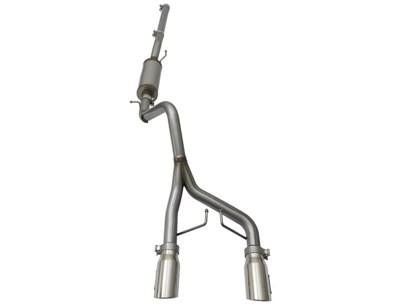 aFe Rebel Series CB 2.5in Dual Center Exit SS Exhaust w/ Polish Tip 07-15 Jeep Wrangler 3.6L/3.8L V6 - DTX Performance